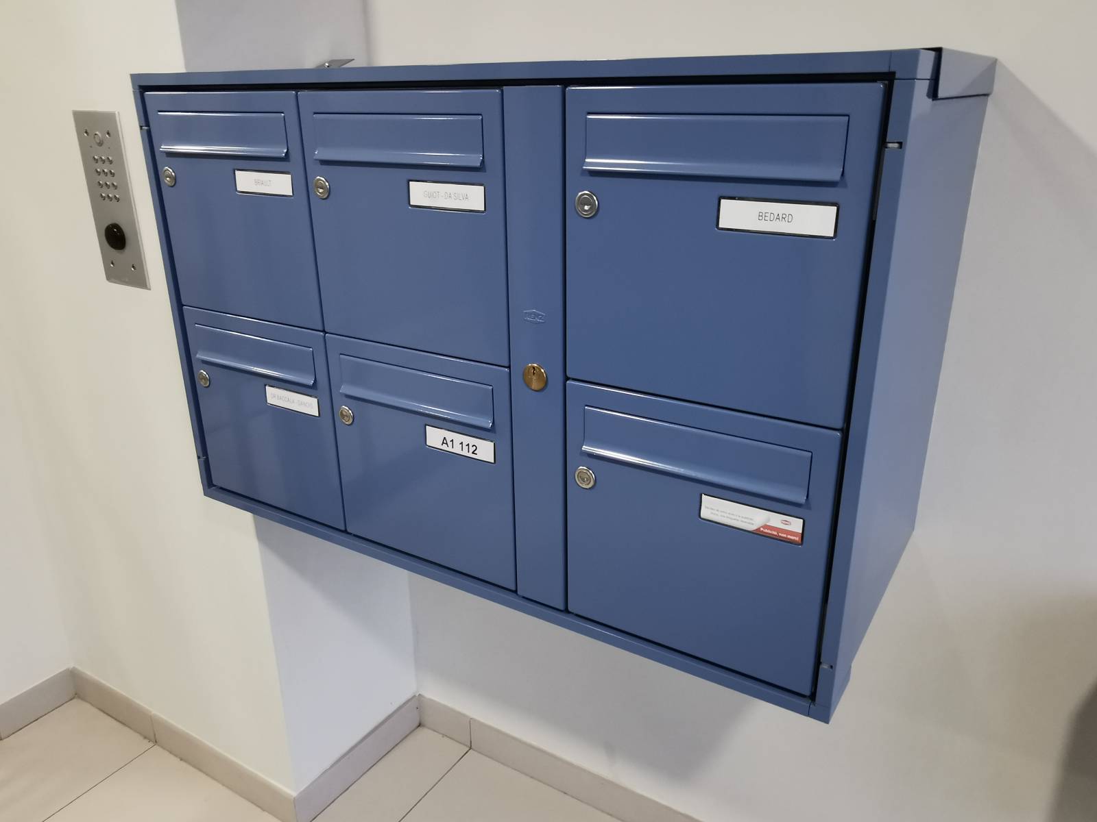 Installation de boîtes aux lettres