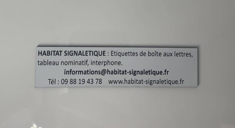 Où trouver une enseigne qui fabrique des étiquettes de boîte aux lettres personnalisable en Ile-de-France.